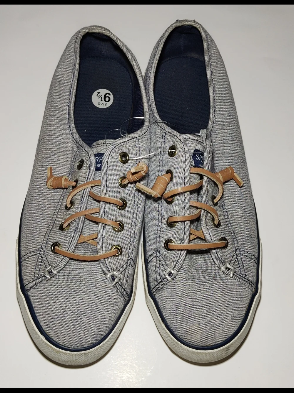 Sperry Women's Pier Wave Pier View Top Sider Blue Sneakers Boat Shoes Size 9.5M